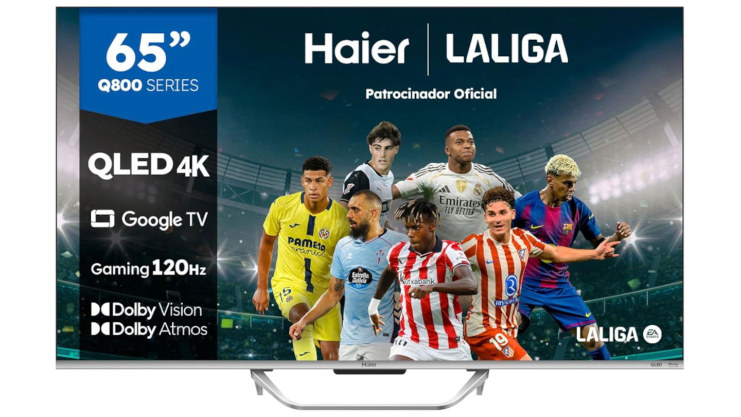 Esta Haier QLED de 65 pulgadas se desploma: ¡solo 399 euros! Cine, juegos y sonido premium en una sola tele