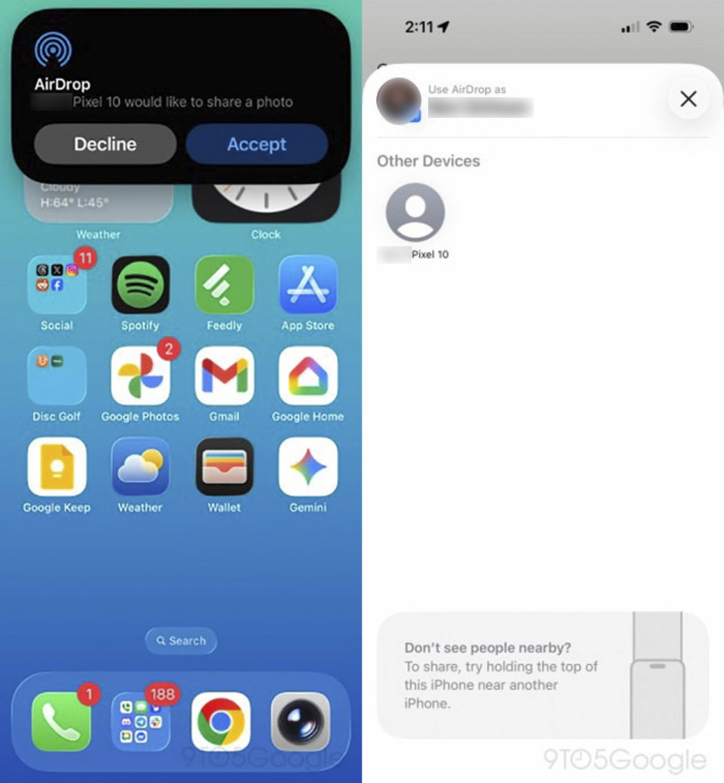 Cómo enviar archivos desde tu Pixel a un iPhone o iPad