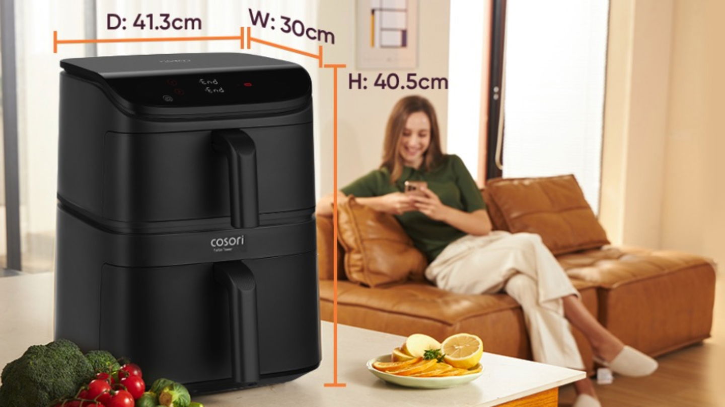 Cosori Turbo Tower medidas