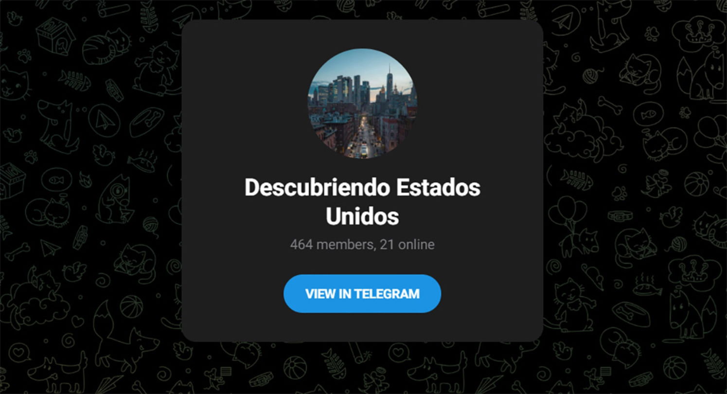 Descubriendo Estados Unidos grupo de Telegram