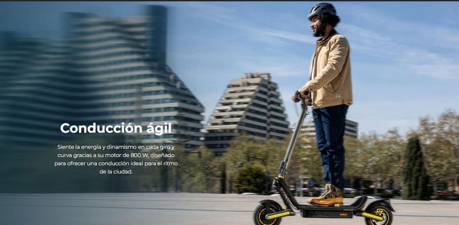 El Bongo GS50 XXL Connected es un patinete eléctrico muy ágil y rápido