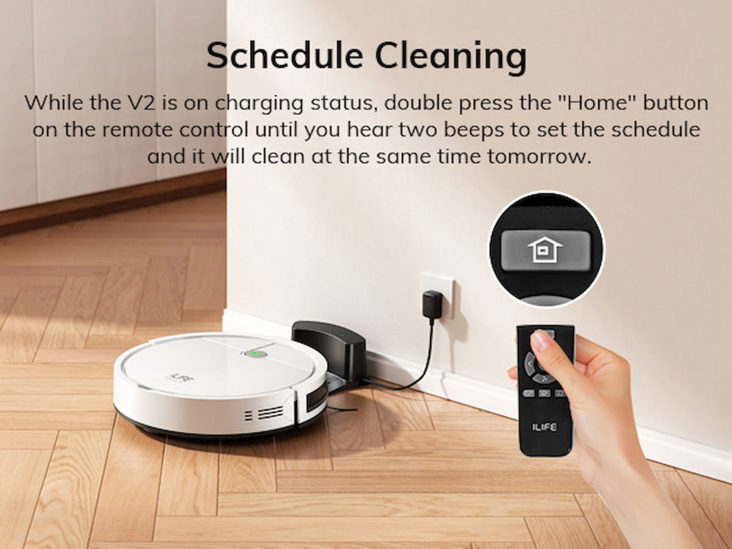 El robot aspirador de ILIFE, el V2, es muy sencillo de utilizar. Simplemente lo pones en marcha y te olvidas de él