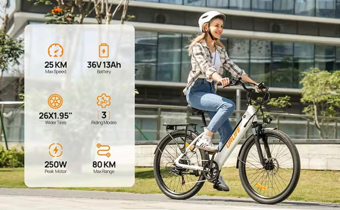 Esta bici eléctrica tiene una autonomía de recorrido de entre 80 hasta 120 km con una sola carga