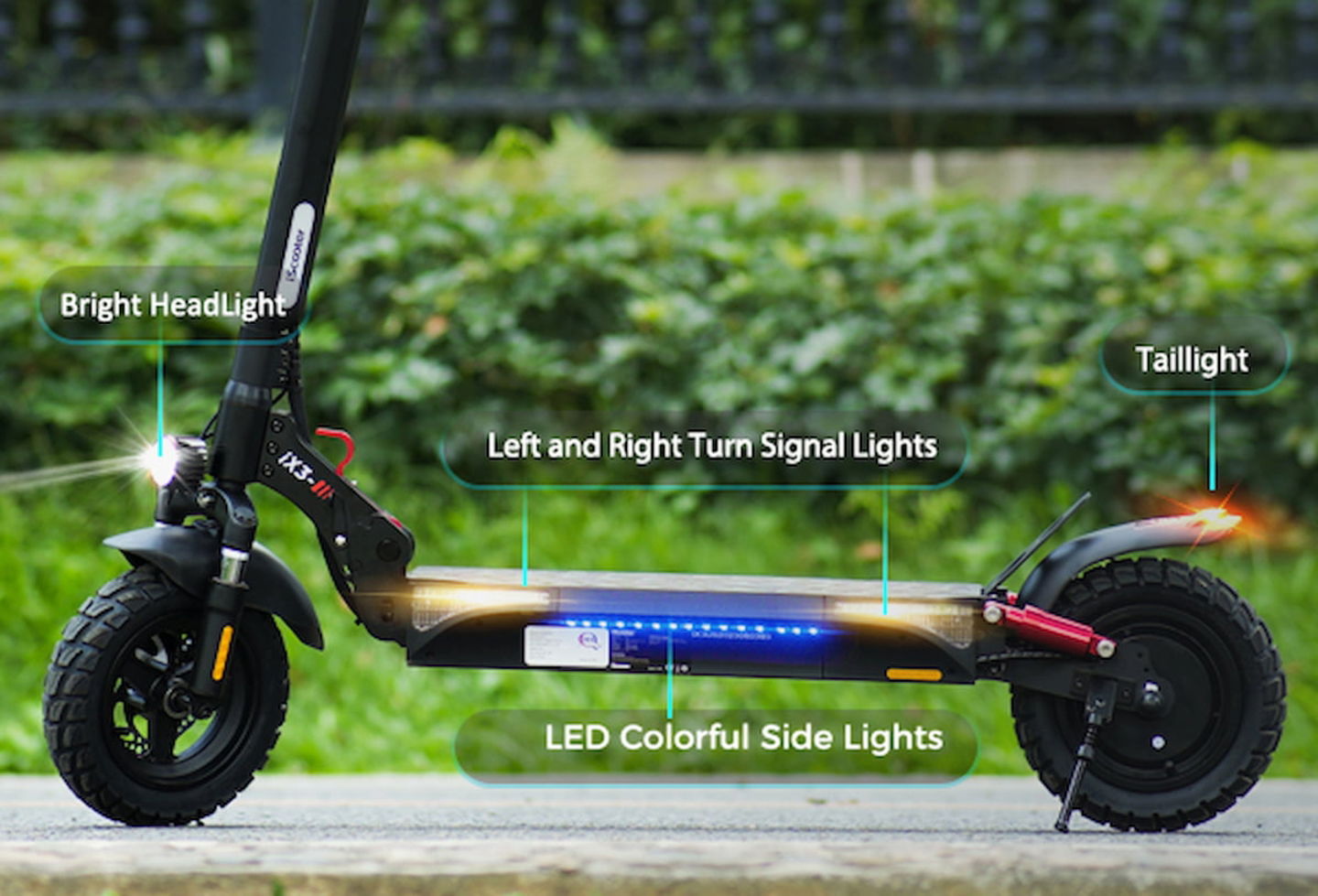 Este patinete eléctrico de iScooter tiene todo lo que puedes necesitar