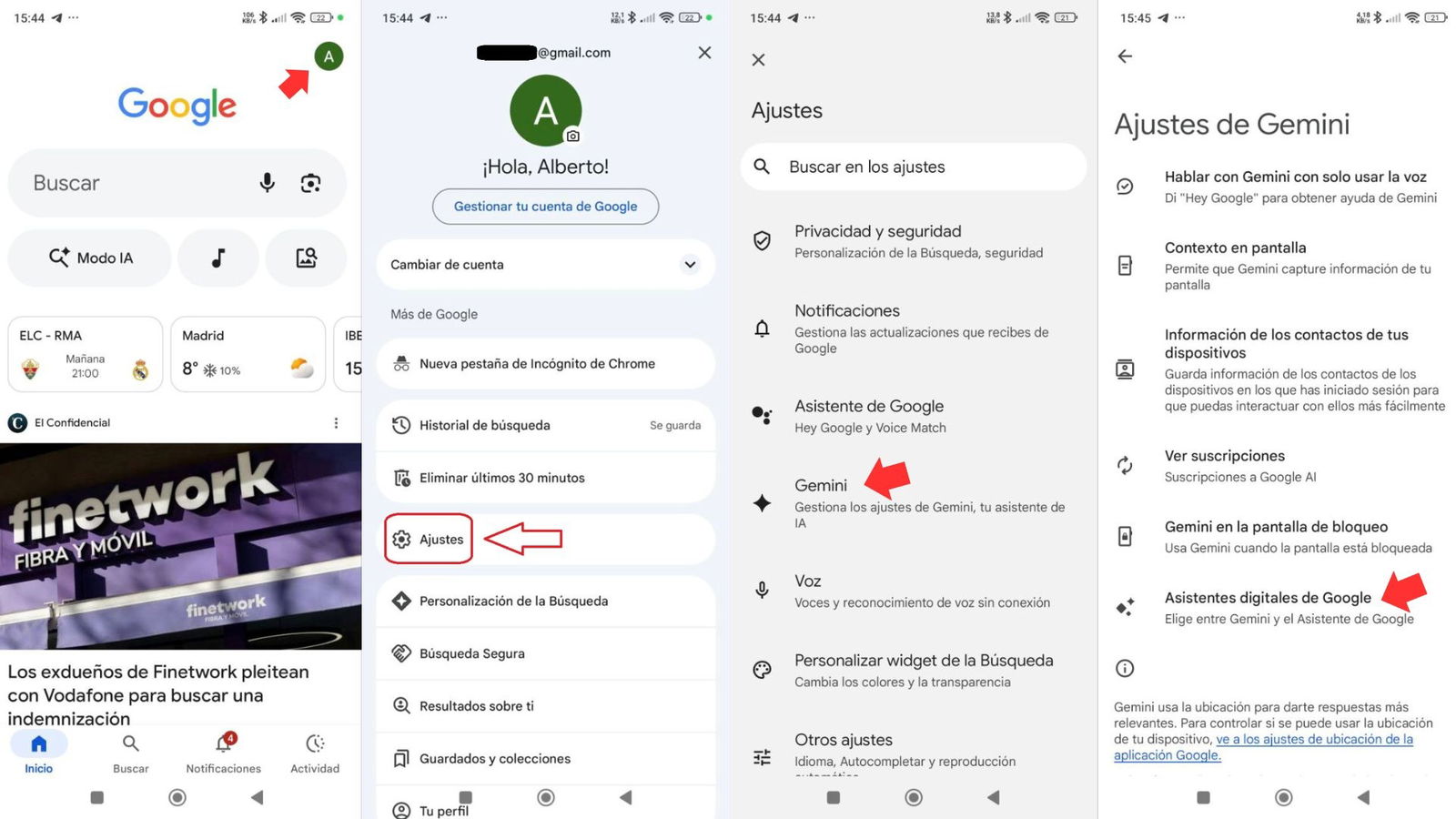 Guía para convertir a Gemini en tu asistente en Android