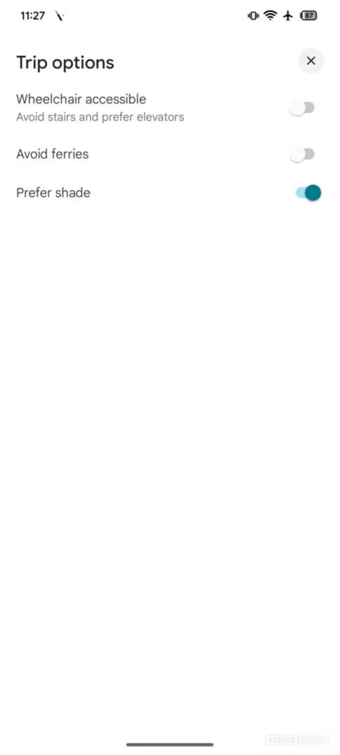 Interruptor sacado a la interfaz