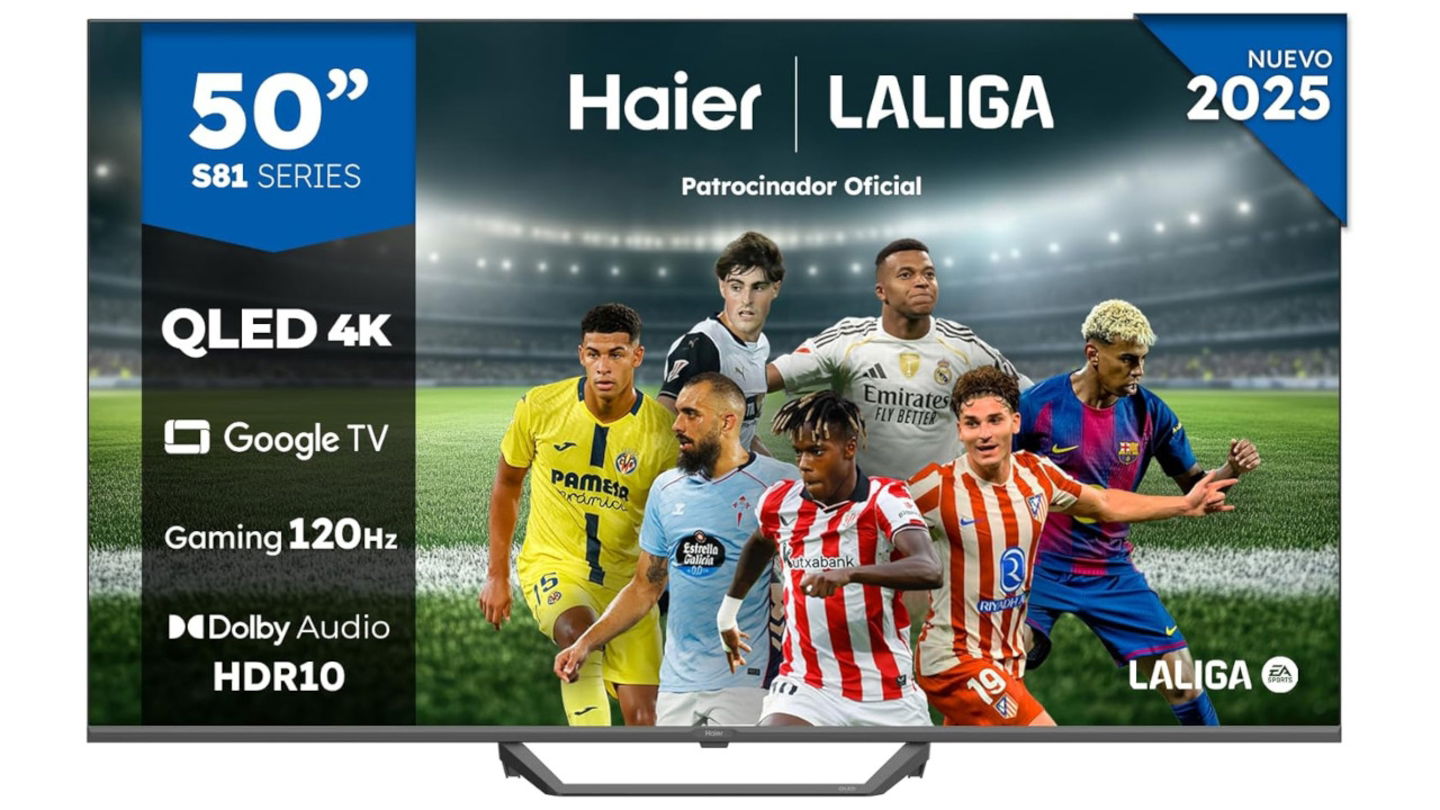 ¿Una QLED 4K de 50 pulgadas, con Google TV y 120 Hz, por 309 euros? Así es la oferta de la Haier H50S81FUX