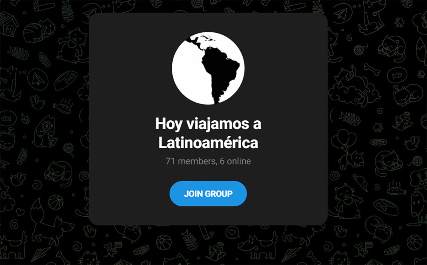 Hoy viajamos a Latinoamérica Grupo de Telegram