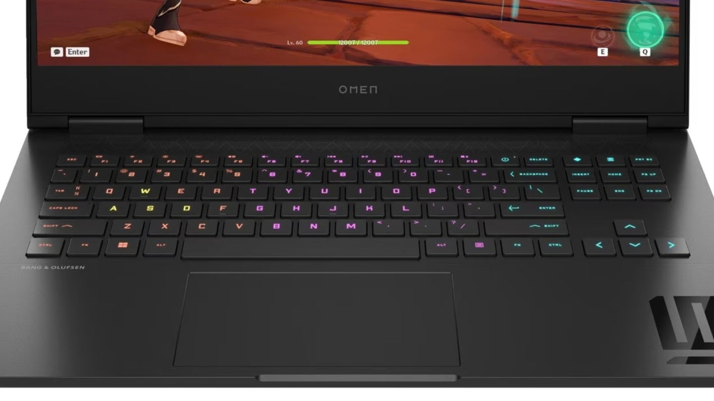 HP OMEN 16 teclado