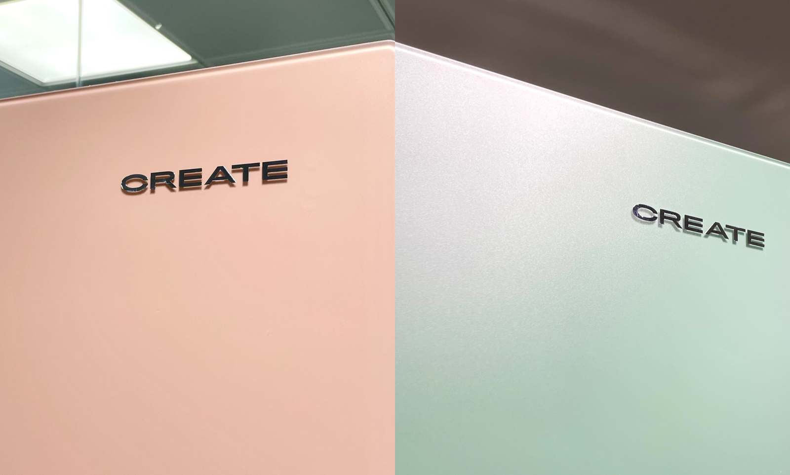 Moca y verde sage, dos de los tonos favoritos de Create