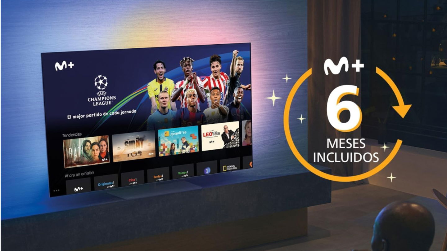 El Black Friday más salvaje: esta Philips gigante cae de 999 a 599 euros, con 6 meses incluidos de Movistar+