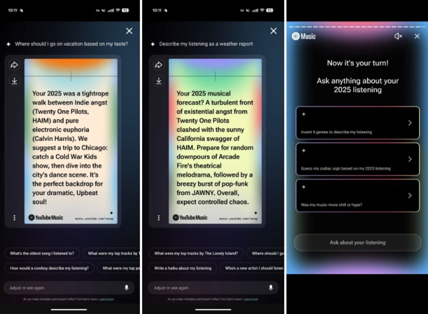 Resumen musical YouTube Music 2025