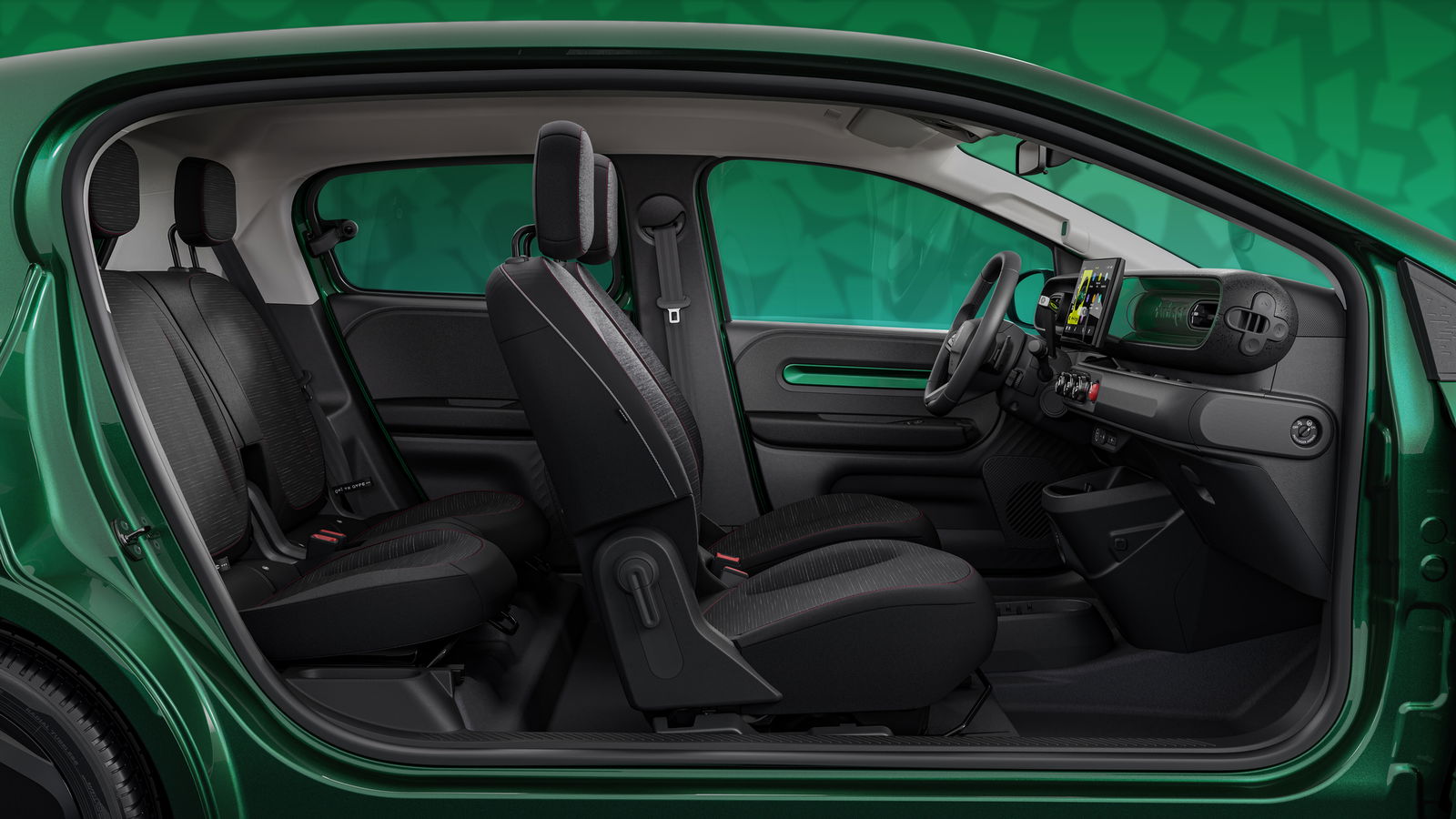 Interior del Twingo E-TECH
