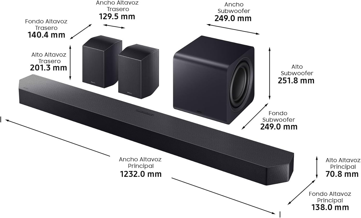 Samsung HW-Q990F medidas