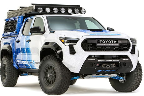 Ni sed ni apagones: así es el pick-up de hidrógeno de Toyota que fabrica su propia agua y puede cargar dos coches eléctricos a la vez