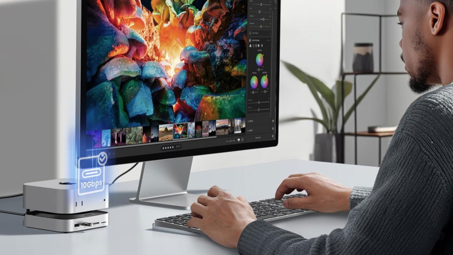 Este es el hub que convierte un Mac Mini en un centro de trabajo total: barato y 10 en 1