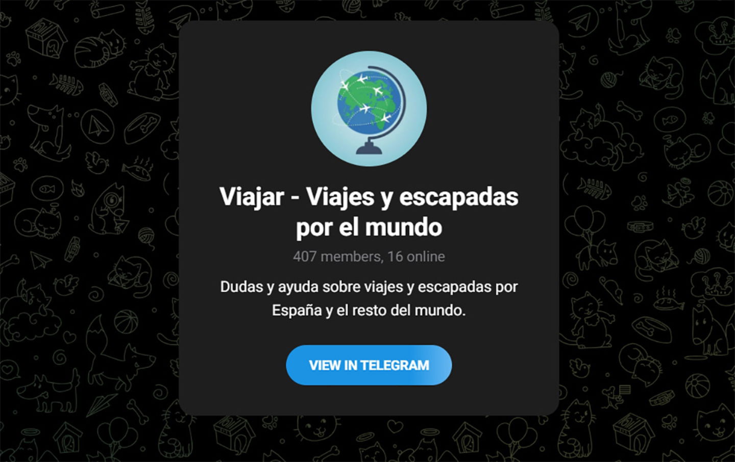 Viajar viajes y escapadas por el mundo Grupo de Telegram