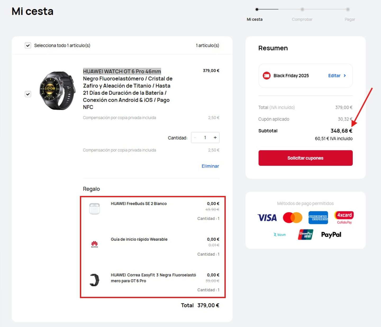 El nuevo HUAWEI Watch GT 6 Pro tiene 80 euros de regalos solo por este Black Friday