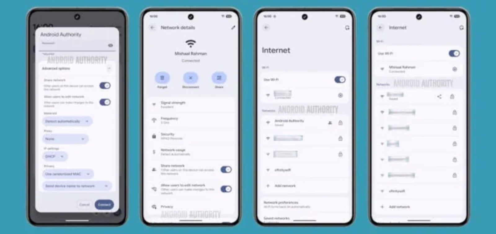 Ajustes de Wi-Fi en Android