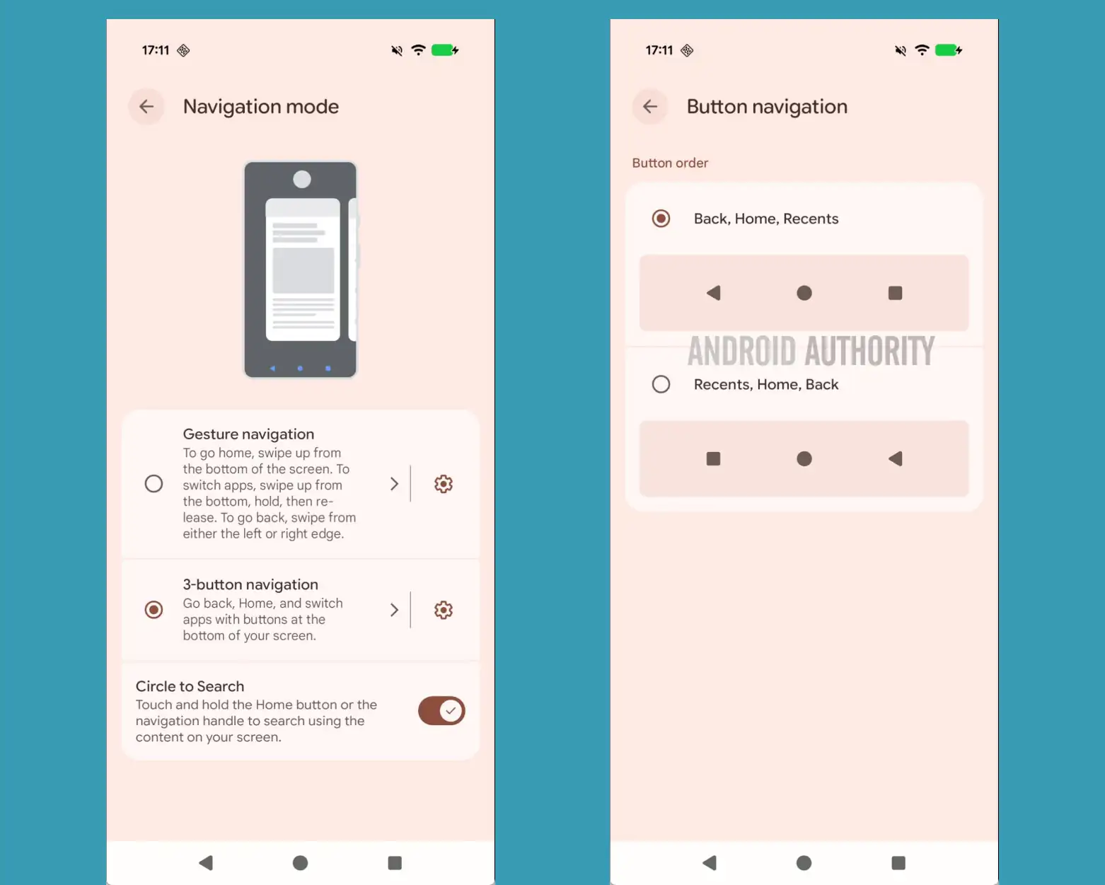 Botones navegación Android 16 QPR3 Beta 1