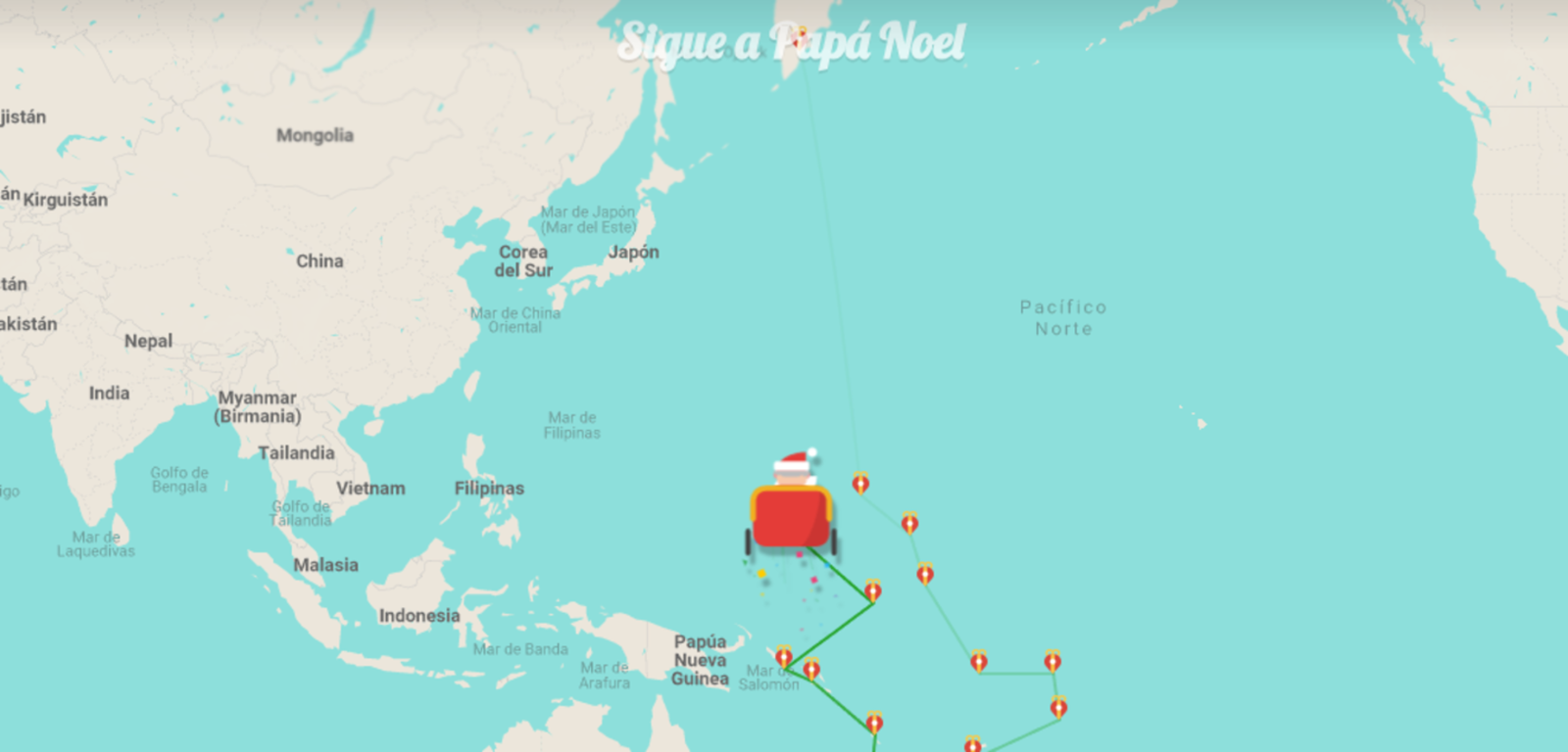 Sigue a Papá Noel en tiempo real gracias a Google