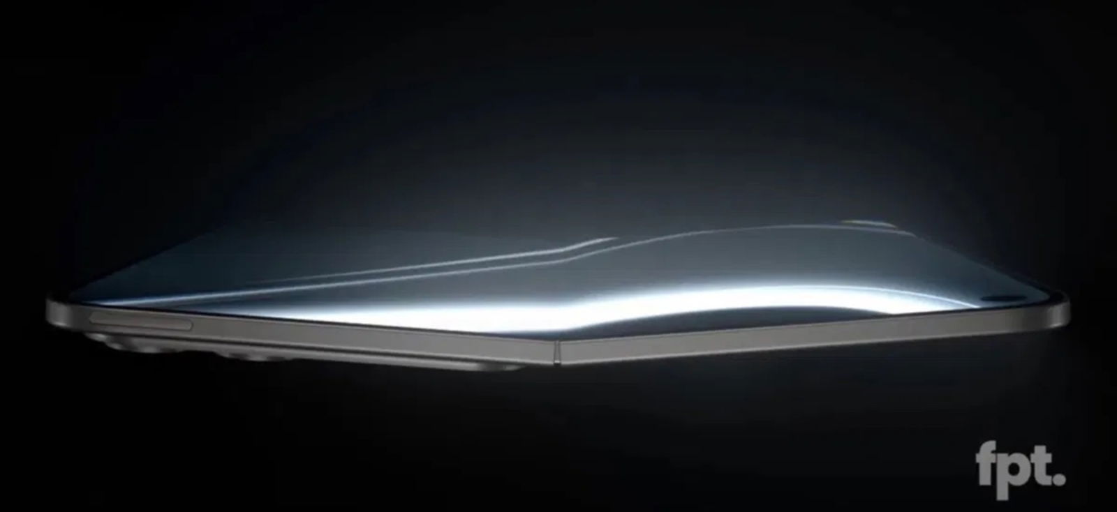 Concepto del iPhone plegable abierto