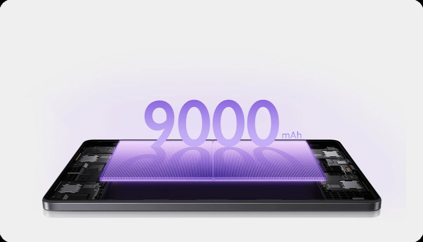 Esta tablet de Xiaomi también destaca por su gigantesca batería que ofrece horas y horas de uso continuo