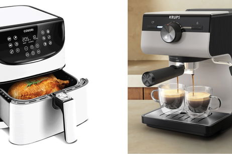 Quiero llenarte la cocina de 'cosas' útiles: ofertas en una cafetera Krups y en una freidora Cosori que merecen tu atención