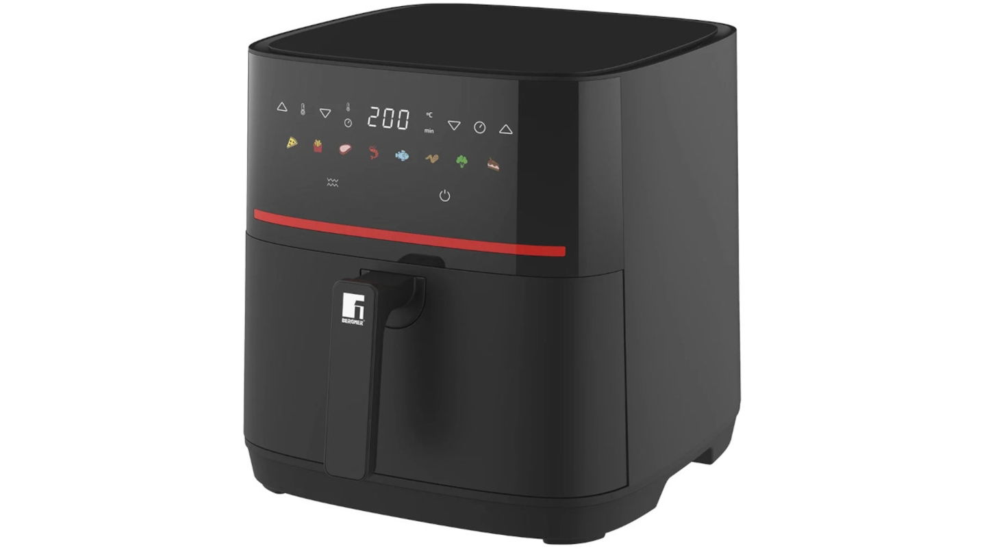 Brutal 61% de descuento en la freidora de aire Bergner de 6,5L de capacidad y 2200W de potencia