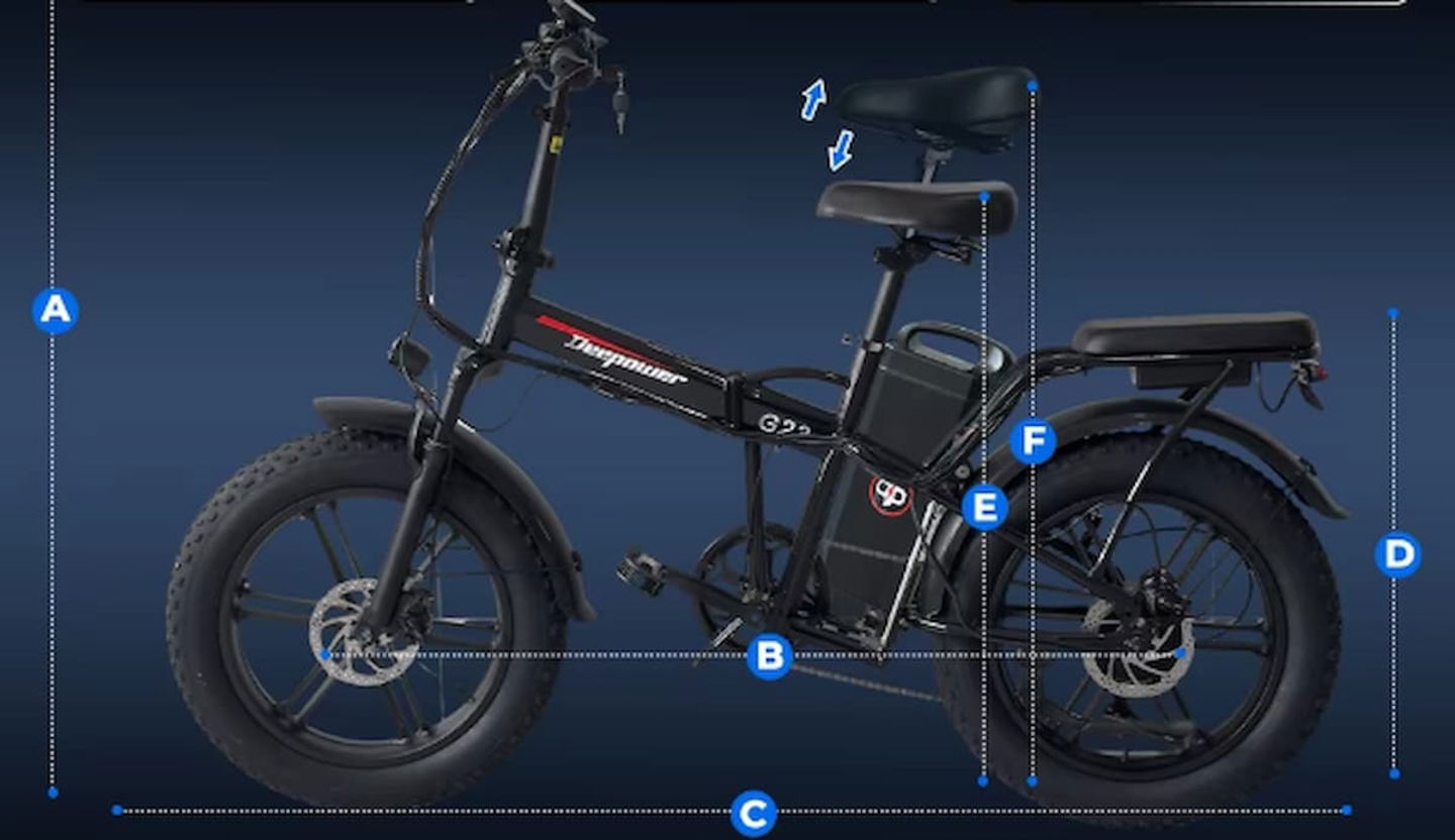 Hazte con esta confiable bici eléctrica de DEEPOWER a un precio de derribo