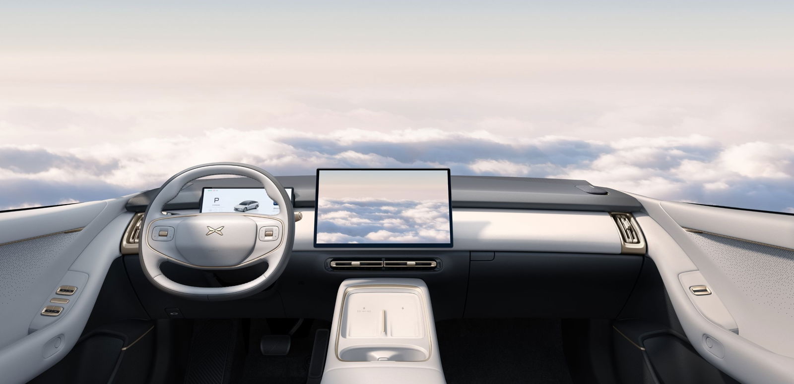 Interior del Xpeng P7 Plus 2026