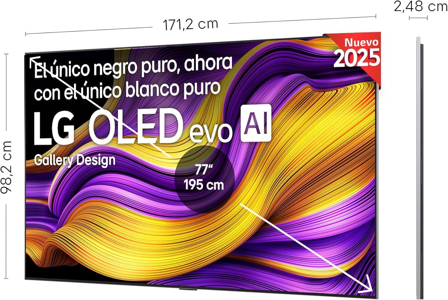 LG OLED G5 77 pulgadas medidas