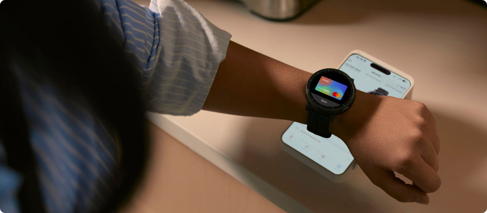 Pagos moviles con el AMazfit Active Max