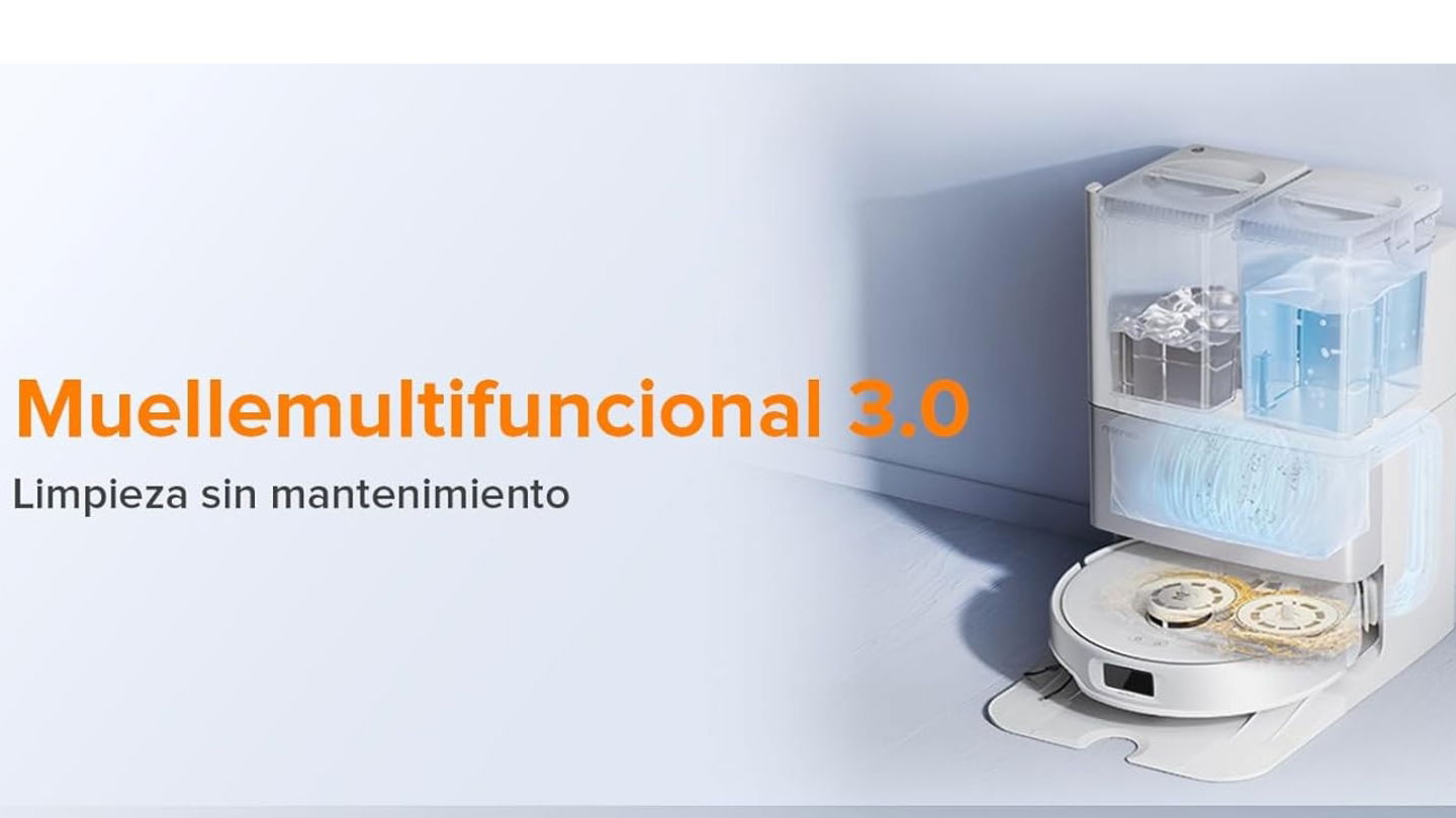 El Roborock Qrevo Edge desploma su precio 450 euros: la bestia que aspira, friega y se limpia sola