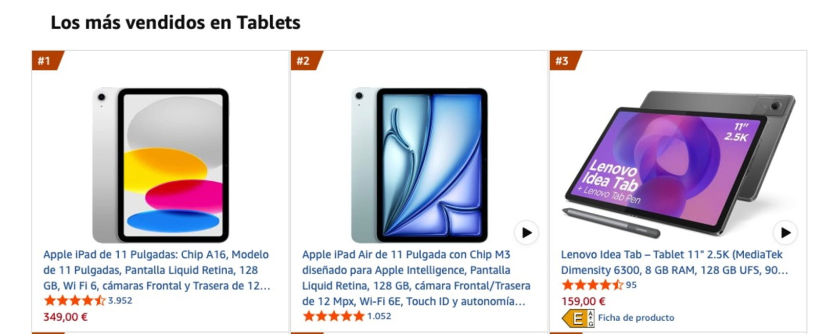 tablet mas vendidas amazon