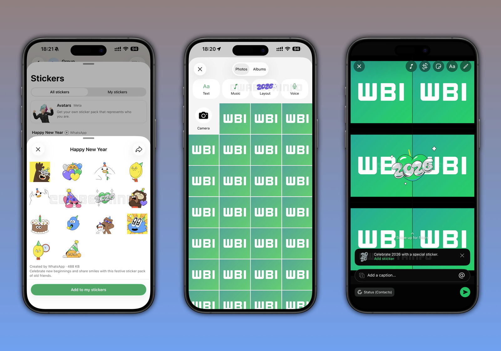 WhatsApp lanza un pack de stickers especial para celebrar 2026: así puedes usarlo