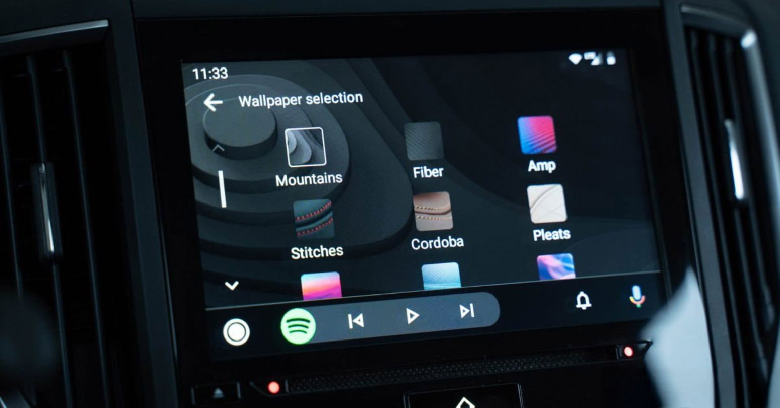 Cambiar el fondo desde la pantalla del coche fondos preinstalados