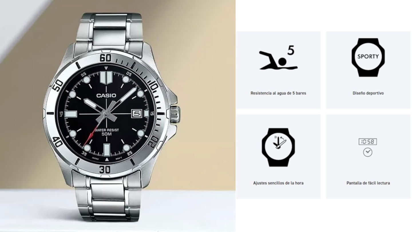 Esta Casio, una joya clásica con corazón japonés y alma metálica, está a precio imbatible, listo para saltar a tu colección