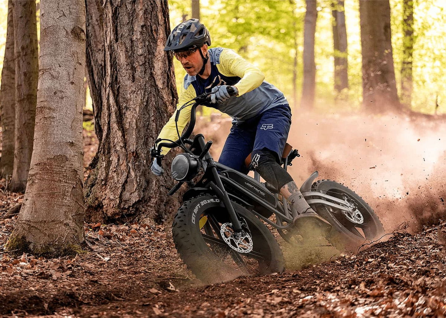 Esta bicicleta eléctrica tiene cualidad de ser todoterreno