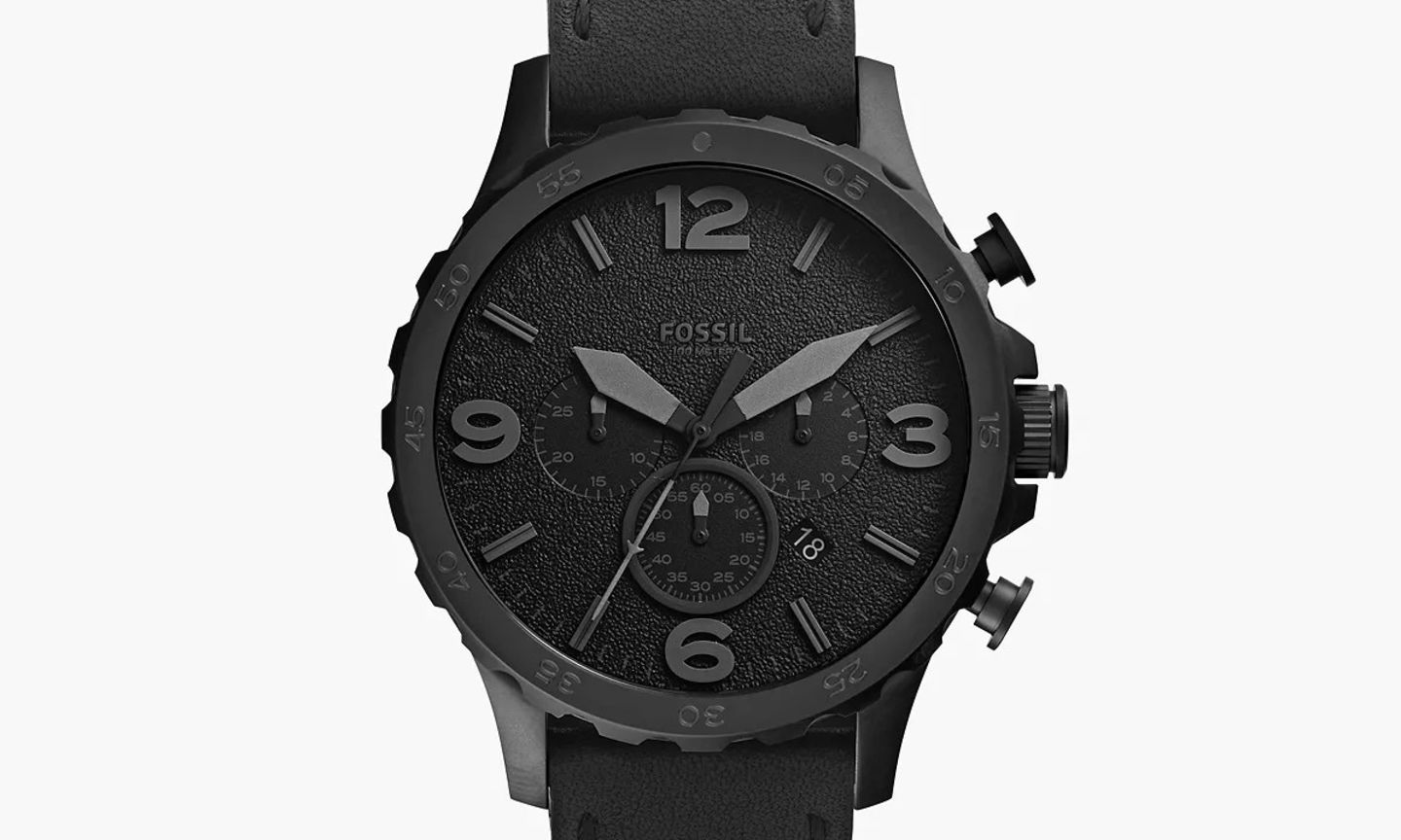 Baja 100 euros un reloj Fossil icónico, con movimiento cronógrafo de cuarzo y 100 metros de resistencia al agua