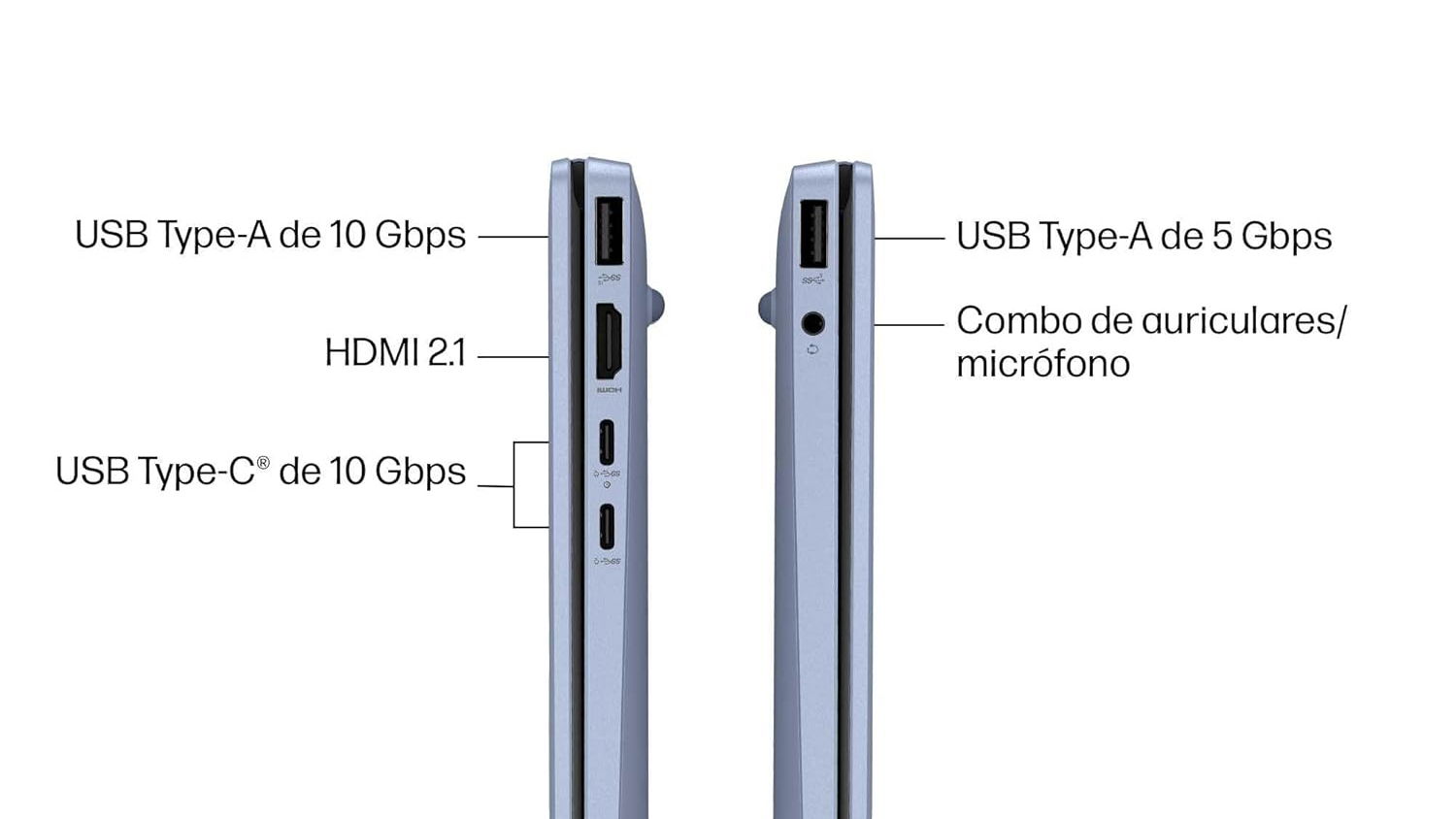 HP Omnibook 5 16 oled puertos