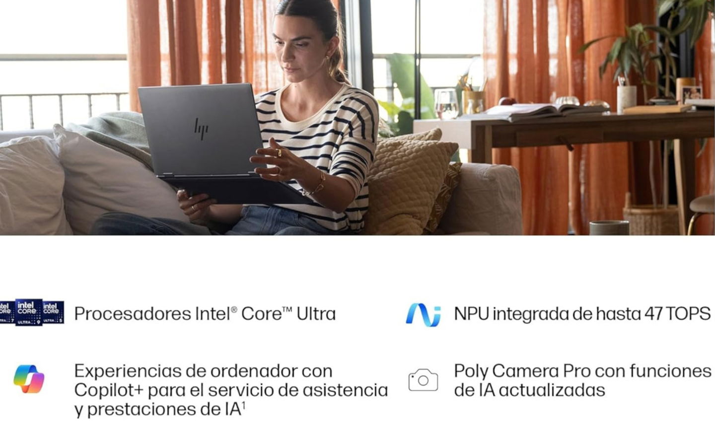 Portátil convertible premium con Intel Ultra, OLED 3K, 32 GB de RAM y 1TB SSD, a mínimo histórico