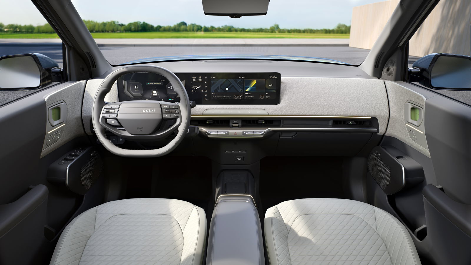 Interior del Kia EV2