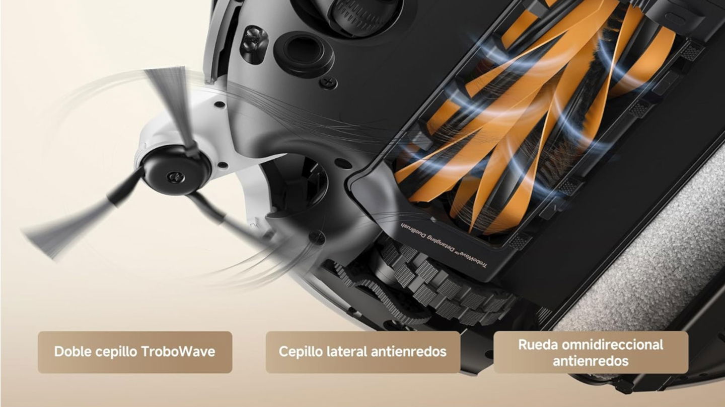 26.000 Pa de potencia, fregado avanzado y triple mecanismo antienredos: esta locura de robot de limpieza tiene rebaja histórica