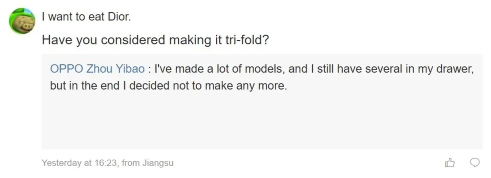 OPPO Find N y sus experimentos, formatos e I+D: "hemos creado varios modelos TriFold, pero no es el momento"