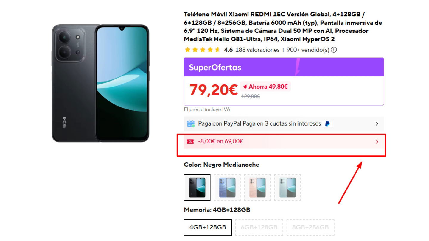 Este REDMI con batería enorme y pantalla de 120 Hz cuesta poco más de 70 euros, pero solo si llegas a tiempo