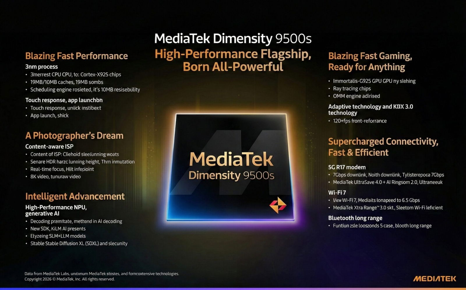 Presentación MediaTek Dimensity 9500s