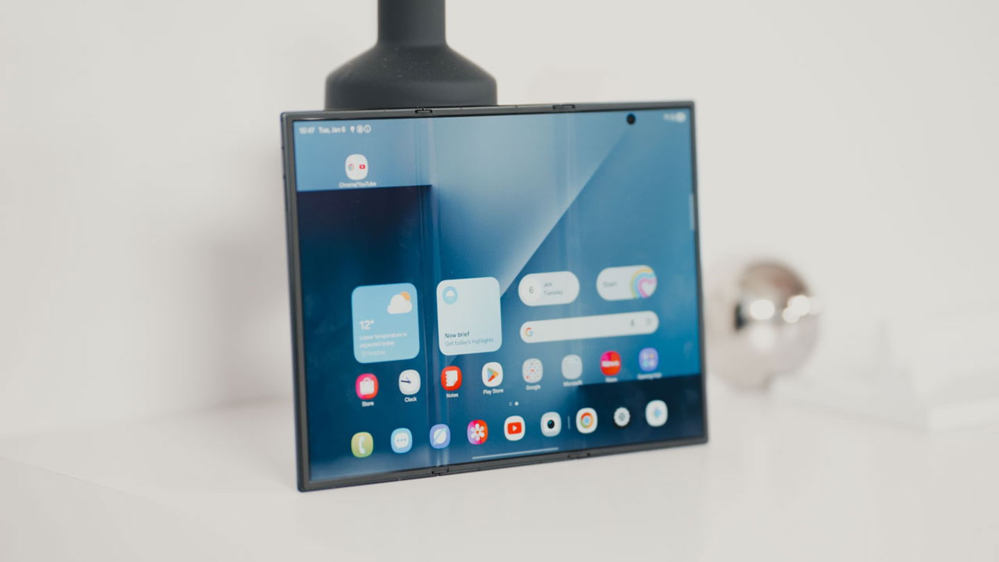 Vista pantalla de inicio Samung Galay Z TriFold