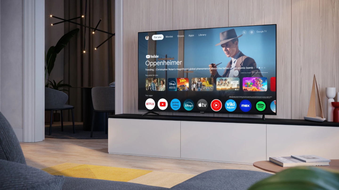 Esta televisión de 70 pulgadas cuesta menos de lo que imaginas y es perfecta, sin marcos y con Google TV
