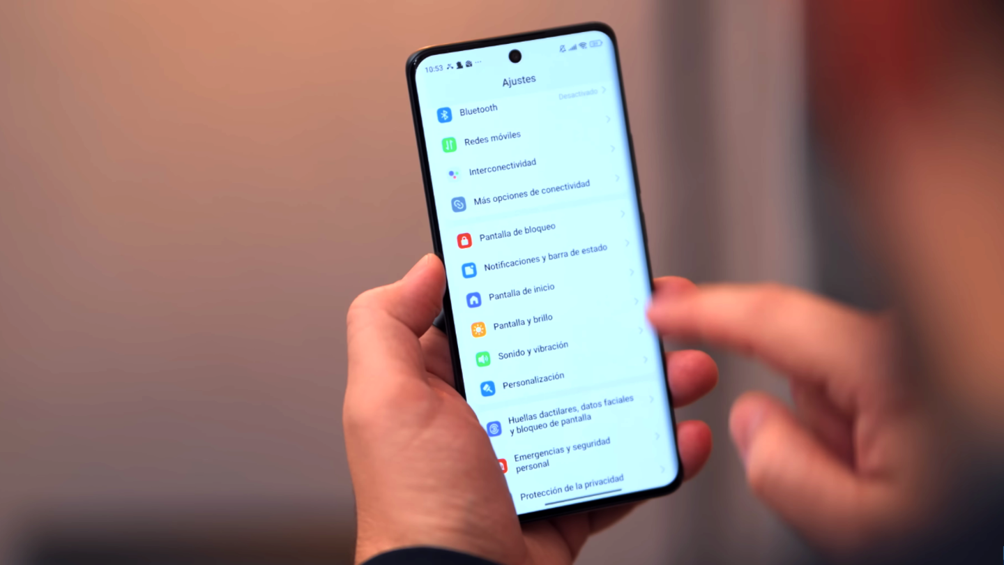 Ajustes del Redmi Note 15